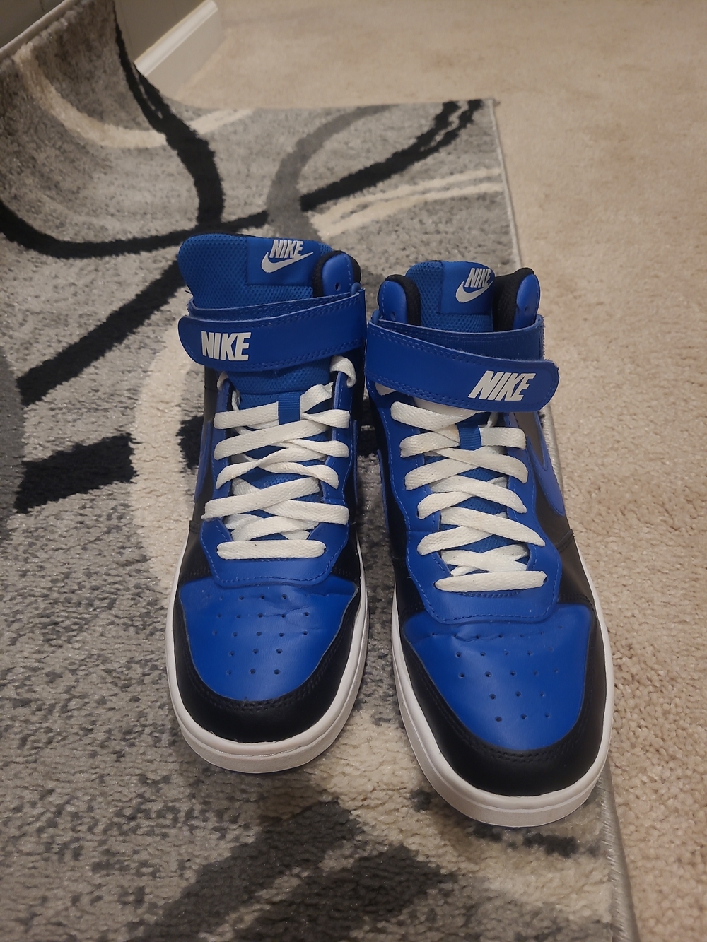 Nike - Court Borough Mid 2 GS “Black Game Royal” 7Y